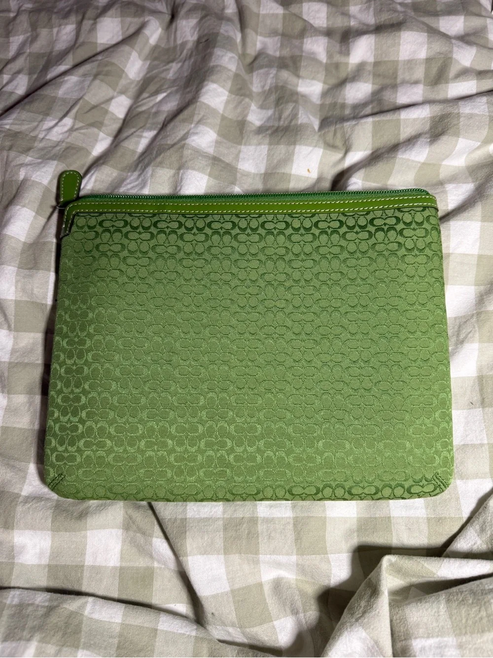 Coach Green Micro C iPad Sleeve